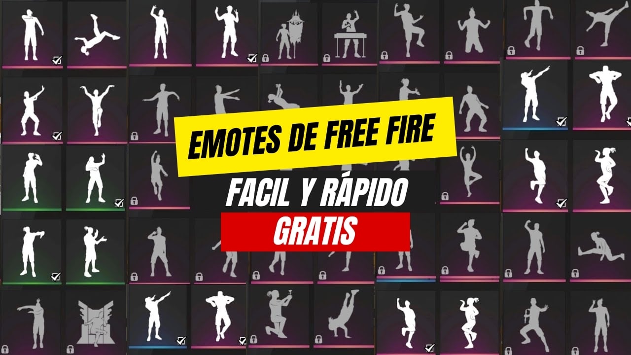 emotes de free fire gratis con id