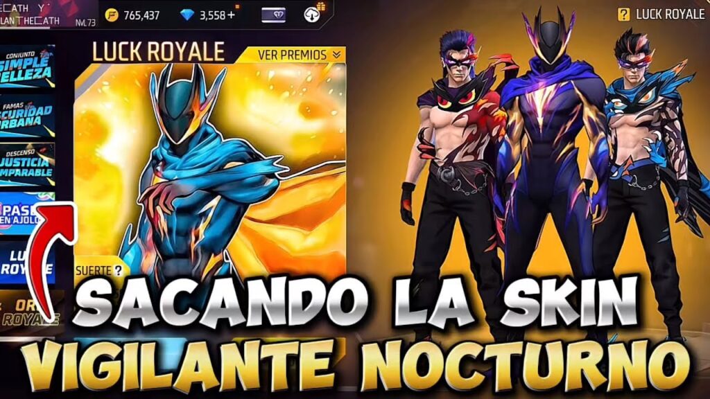 Como conseguir la skin Legendaria Vigilante Nocturno en Free Fire Gratis