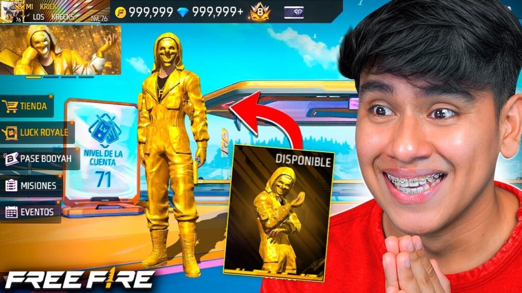 El criminal dorado de Free Fire ya está disponible GRATIS