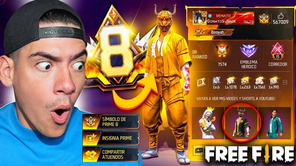 como subir a prime nivel 8 en free fire
